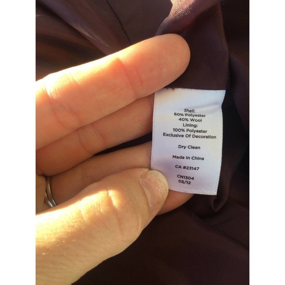 Talbots Womens Sleeveless Wool Dress Size 18 Cola Red Sequins Holiday Christmas - Picture 8 of 8